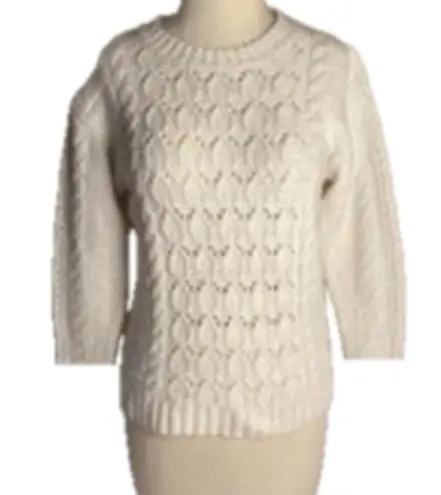 Michael Stars White Pullover Sweater Women’s Size S Lightweight Knit