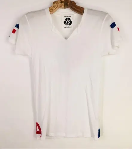 Fourth Of July T shirt Appliqué Red White Blue Small