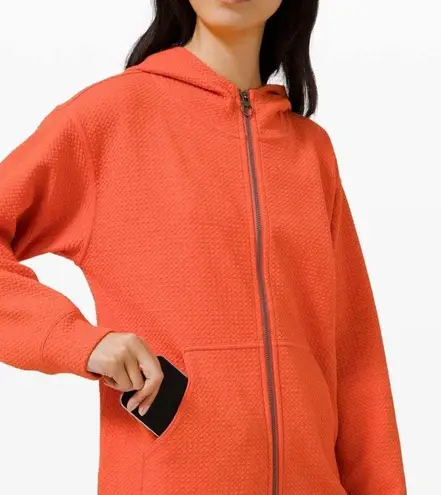 Lululemon  All Yours Zip Hoodie Sz 6 orange