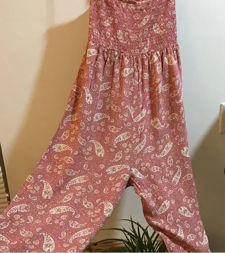 Patrons of Peace Tube Top Halter pocket jumper! Mauve Pink