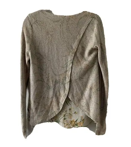 Sioni Womens Size Small Multicolor Layered Pullover Sweater Blouse