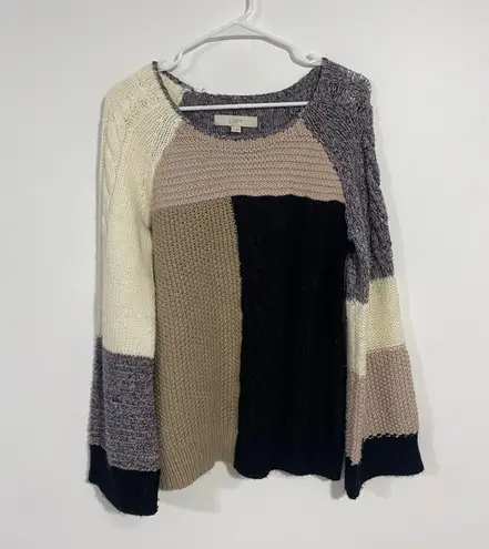Loft Modern Patchwork Sweater