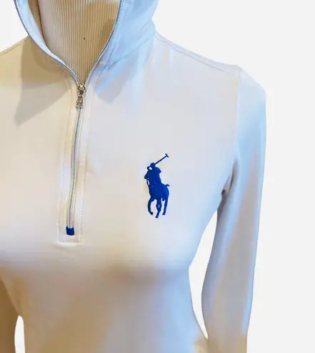 Ralph Lauren Polo Golf White Quarter Zip Big Pony Shirt S