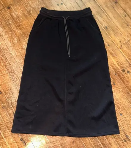 Zyia black athletic drawstring waist jersey athleisure S skirt