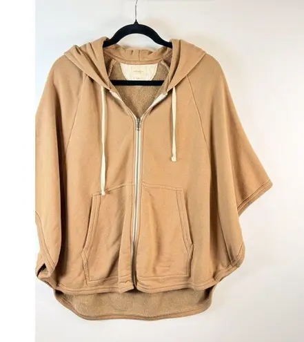 Wilfred Free Aritzia Womens Cape Brown Caron Hoodie Full Zip Poncho Casual Small - Image 4