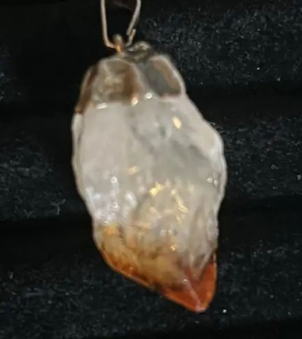 Crystal Gemstone 4 Piece Pendant Collection Citrine Malachite Agate Carnelian Blue