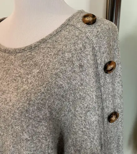 Thyme + Honey  Medium Gray Blouse  - Image 3