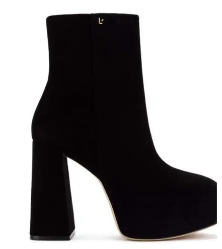 LARROUDÉ Dolly Boots Stretch Velvet Black, Size 8 NEW in Box +2 Dust Bags $475 Black