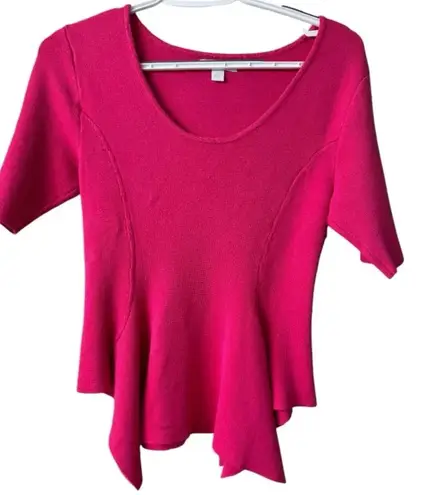 New York & Company Pink Short Sleeve Tee