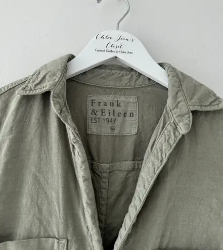 Frank & Eileen Ireland Sage Green Long Sleeve Romper