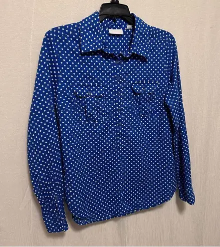 New York & Company Blue Polka
