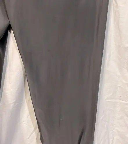 Atm Pleated Front Silk Charcoal Grey Slightly Cropped Pull On Jogger Size L