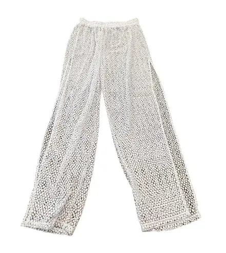 Peixoto White Lace EVY Cover up pants Size Extra Large