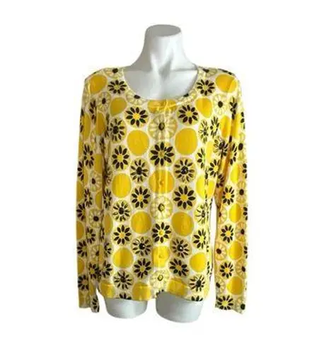 Charter Club Sunflower Cardigan Button Down Sweater
