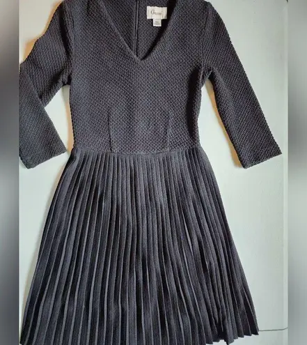 Ganni Fulton Pleated Black Dress Size XS
