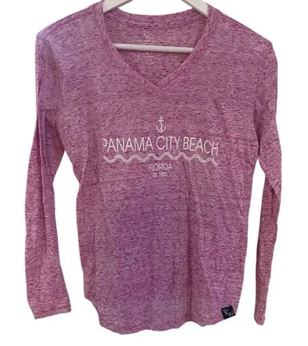 Rag wear USA Panama City Florida long sleeve v neck small White