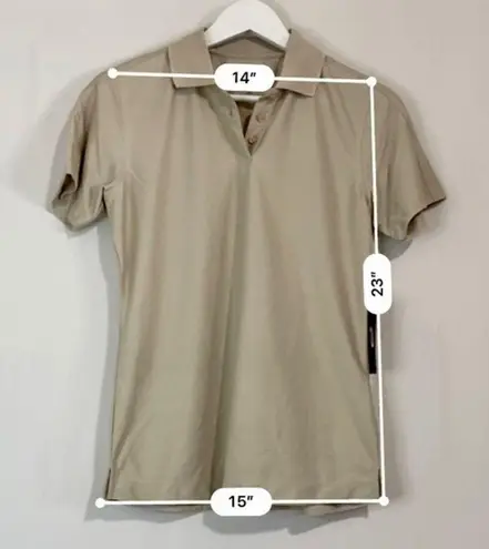 Polo Ultra Club Women’s Cool & Dry Elite Short Sleeve Light Tan Size XS NWT