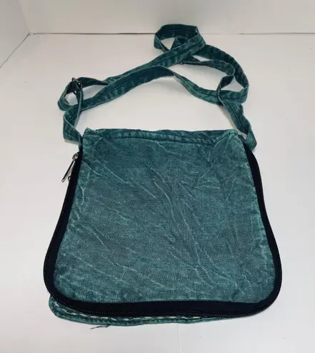 Peace Patchwork Crossbody Denim Purse Bag Multiple