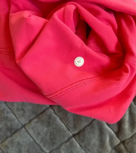 Lululemon One-Shoulder Sports Bra (Hot Pink)