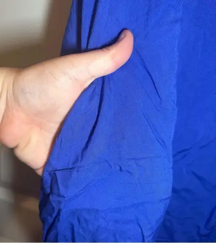 JODIFL NWT Blue Embroidered Sleeveless Shift Dress size S