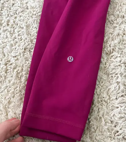 Lululemon Wunder Train 23” Leggings Size 6 Magenta Purple