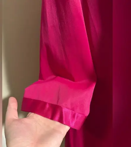 Vanity Fair EUC Vintage Pink Button Down Sleep Robe size large