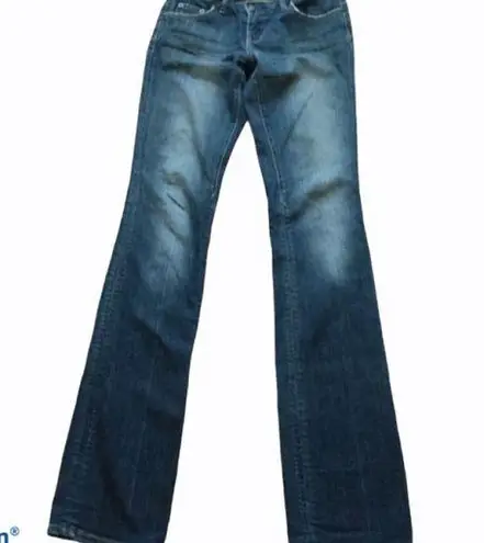 Arden B blue prep denim straight leg cuffed jeans size 27 women’s casual