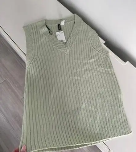 H&M Green Sweater Vest Dress