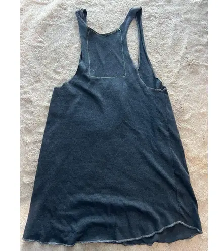 Aviator Nation XS Womens Racerback Tank Top W/Yellow Smiley Face & Embroidered L