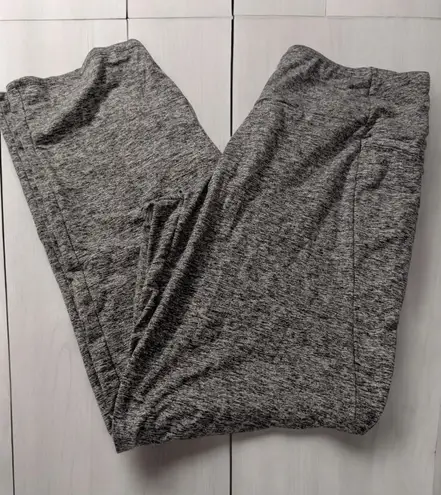 RBX Womens Elastic Waistband Pants Plus Size XL Black White Stretch Pockets