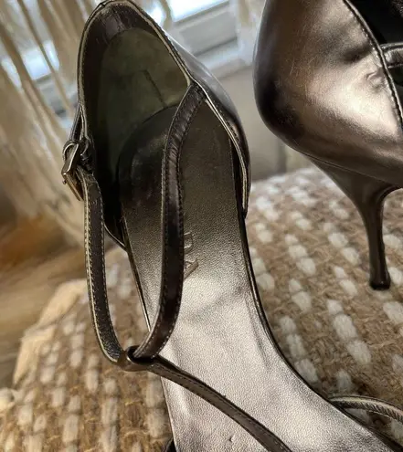 Prada 100% Authentic Silver  Heels - Image 2