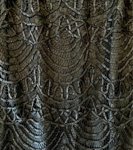 Soulmates Hand-Crochet Beaded Silk Skirt