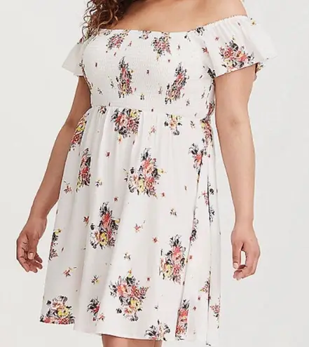 Torrid Smocked Floral Dress