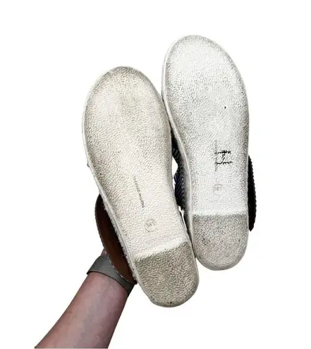 TABITHA SIMMONS for G Label Richie Striped Slide Sandals Women's Sz.39 Blue Size 8.5