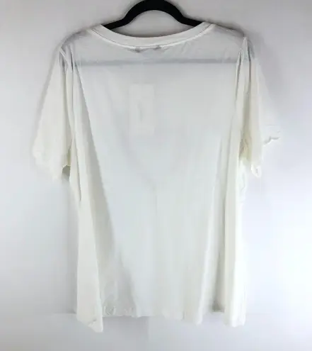 Bloomchic Leopard Heart Print Crew Neck T-Shirt White 14-16