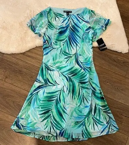 American Living NWT Tropical Leaf Print Dress Size 4