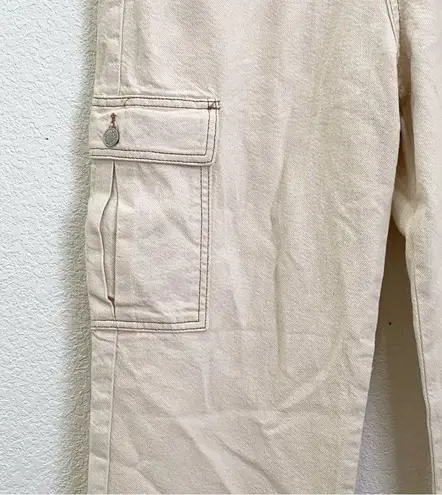 S.O.N.G 90’s Boyfriend Cargo Jeans in Denim Khaki Color Size 13/31