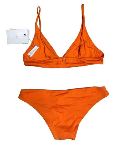ALC Frank A.L.C. Orange Cleo Minimalist Bikini Bottom Orange XS $109