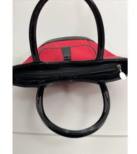 LULU Guinness Cherry Red Retro Tote Handheld Bag Classic Preppy Colorful