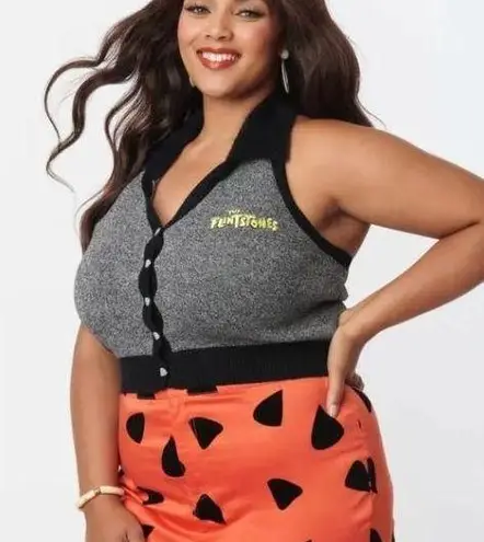 Unique Vintage Smak Parlour x Flinstones Sleeveless Knit Sweater 4XL NEW