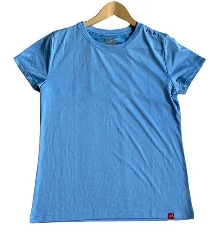 Huk Womens Outdoor ICE Blue Performace Fishing Short Sleeve Tee Shirt Top Size L Size L