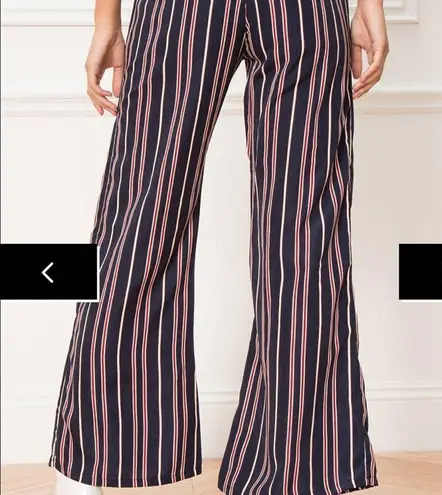 superdown Revolve  Morgan Navy, Red and White Striped Tie Front Pants