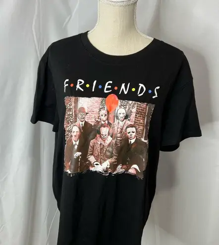 Friends Halloween horror movie t shirt Black Size L
