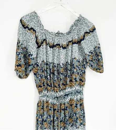 Tiare Hawaii Sage Off the Shoulder Maxi Dress OS