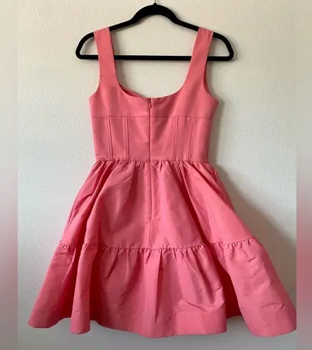 Rebecca Vallance Brydie Crystal Embellished Taffeta Mini Dress Bubblegum Pink Size 2