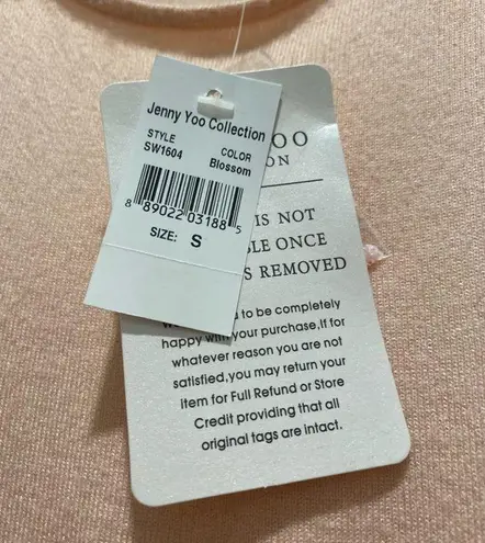 Jenny Yoo NWT Light Pink Cropped Sweater Tank Top Blouse - S