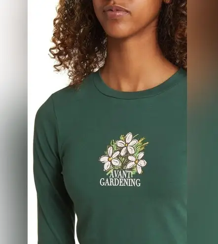 CONEY ISLAND Grow with Us Crop Stretch Cotton Graphic T