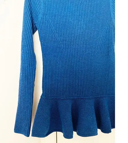 Tory Burch  Ramona Peplum Merino Wool Sweater