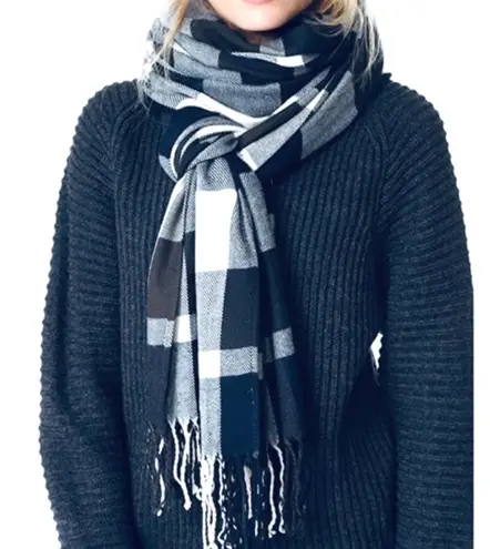 Plush Apparel Ultra Soft Plaid Scarf Blue