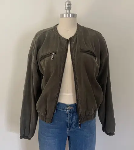 Hudson Olive Green Bomber Jacket